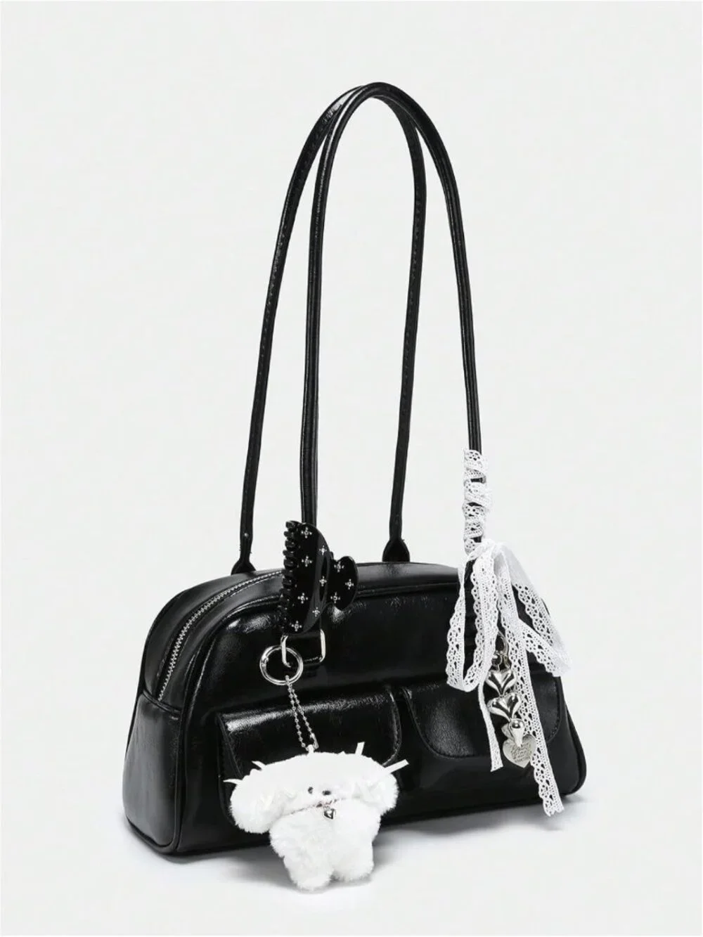 Chic Y2K Bow Coquette Purse | Kawaii Shoulder Bag for Trendy Fashionistas